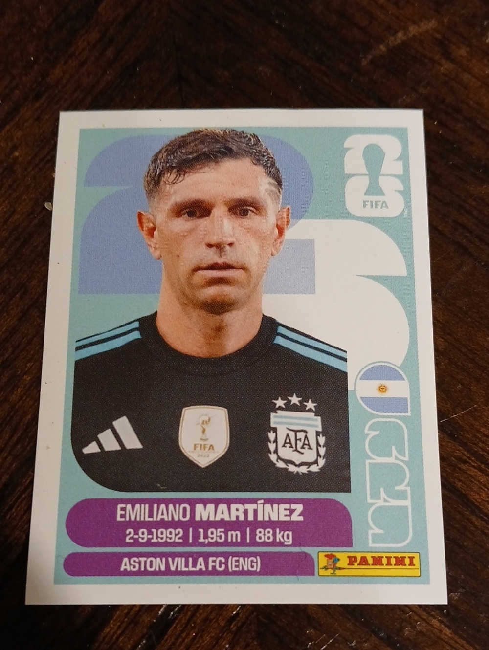 Emiliano Martinez Panini Sticker 2026